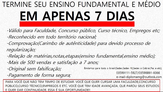 Foto 1 - Ensino mdio sem provas